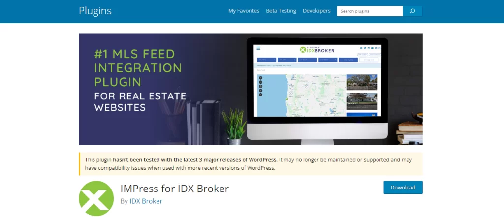 impress for idx broker plugin