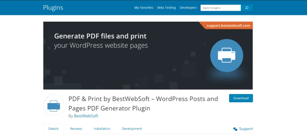 pdf & print by bestwebsoft