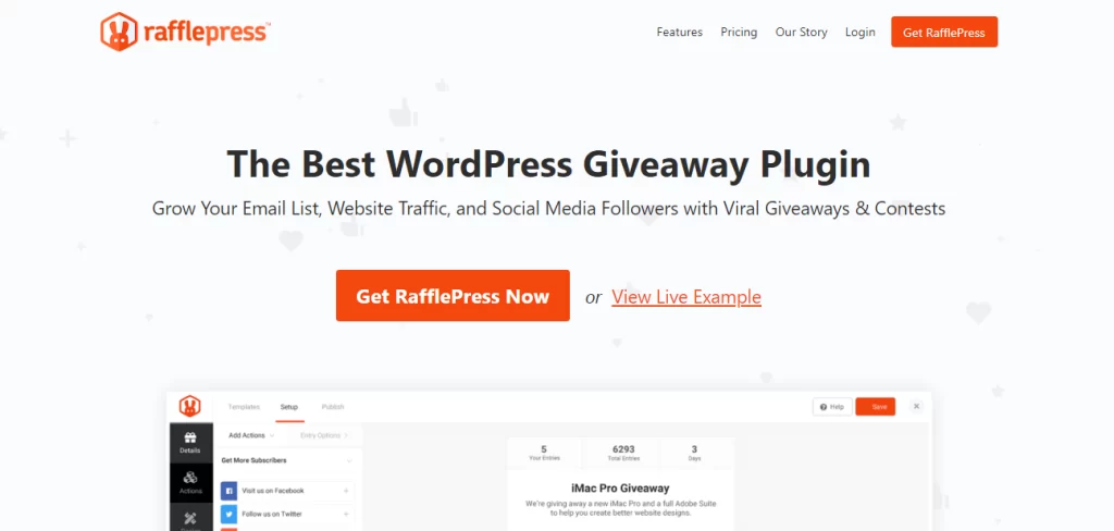 rafflepress plugin