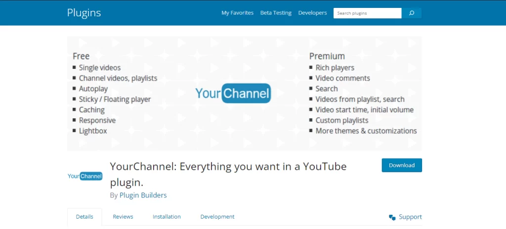 yourchannel plugin