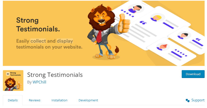 strong testimonials plugin