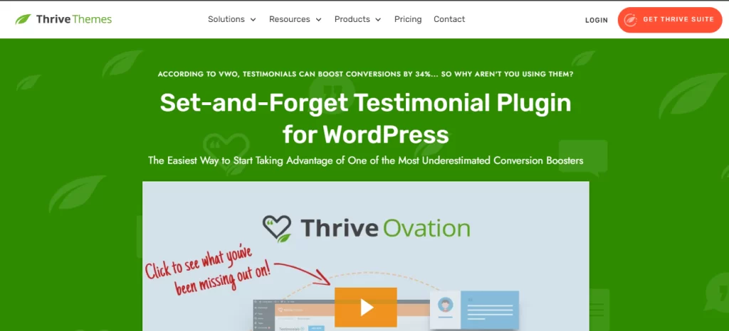 thrive ovation plugin