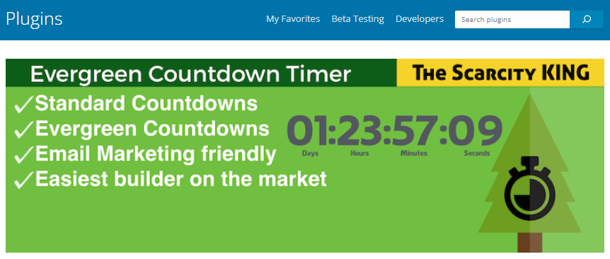 evergreen countdown timer